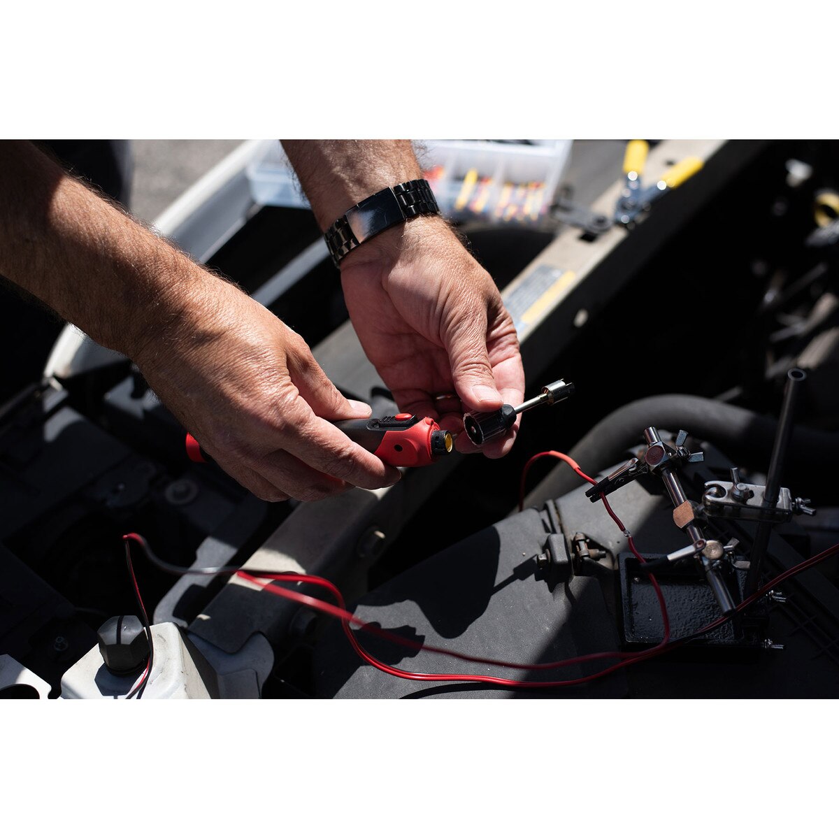 Rechargeable 30W Soldering Iron Kit with Heat Shrink Tip, Heat Shrink